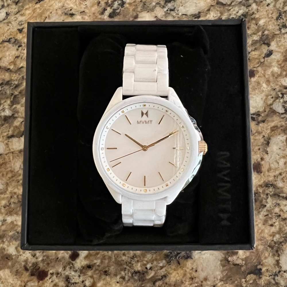 MVMT White ceramic bracelet watch 36 mm